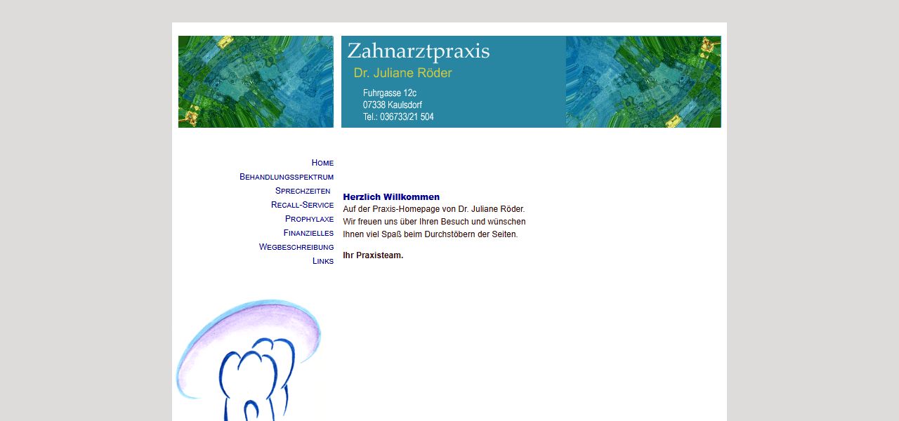 Website Dr. Juliane Röder