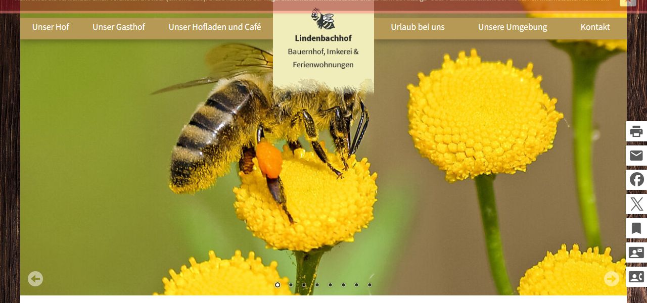 Website Lindenbach Hof
