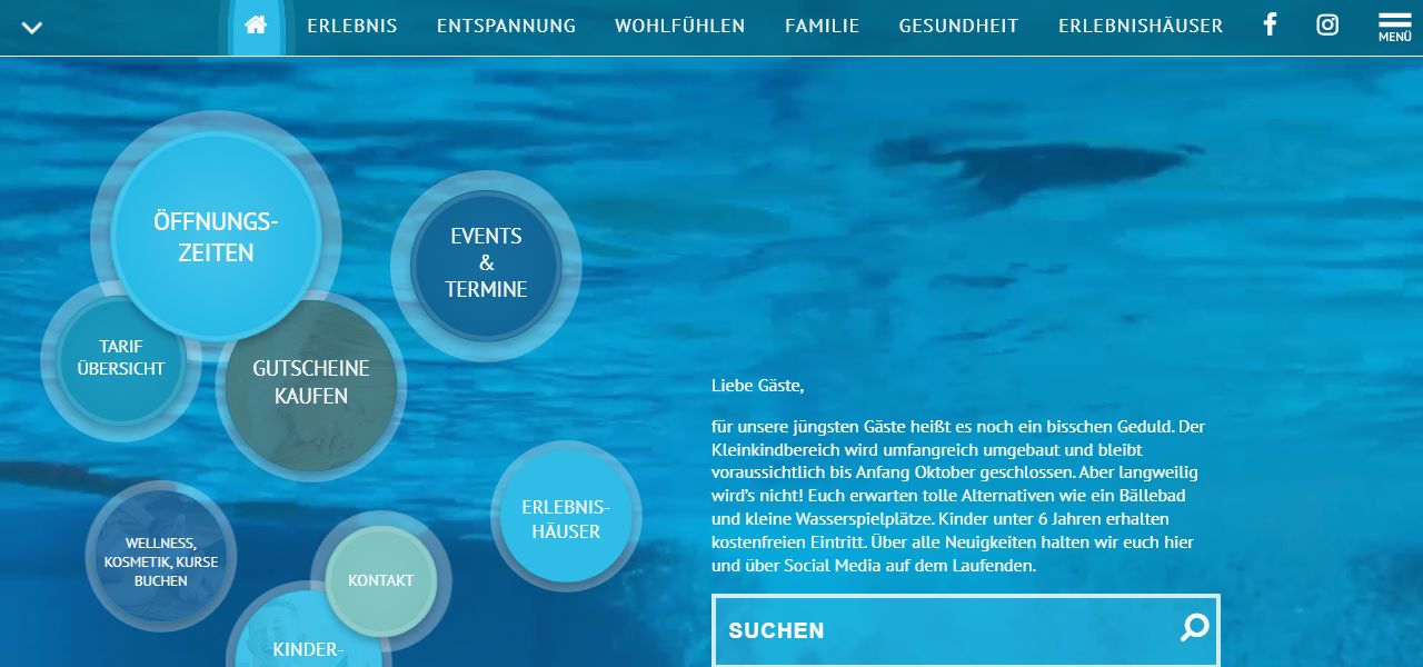 Website SaaleMaxx - Freizeit und Erlebnisbad GmbH